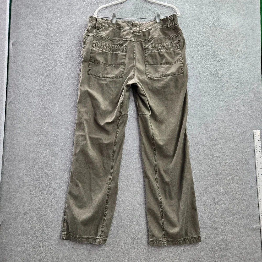 Columbia Men Pants 36x32 Brown Chino Griphoist Omni Shade Pockets Mid Rise Adult